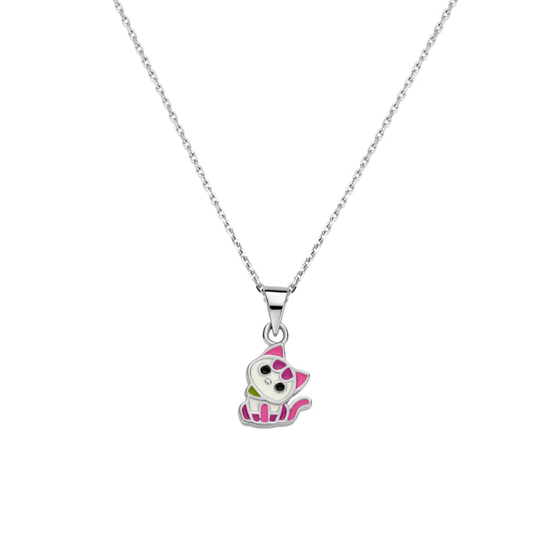 vDam Ketting Poes 36 + 4 Cm Zilver Gerhodineerd 1337285