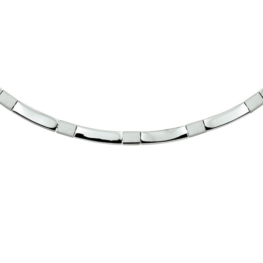vDam Ketting Poli/mat 4,5 Mm 45 Cm Zilver Gerhodineerd 1327777