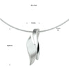 vDam Ketting Poli/mat 42cm + 3 Cm Zilver Gerhodineerd 1326939  42cm