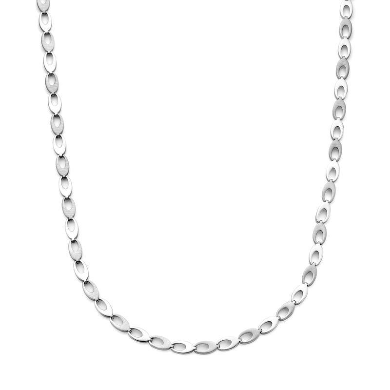 vDam Ketting Poli/mat 6,0 Mm 45 Cm Zilver Gerhodineerd 1338510
