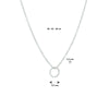 vDam Ketting Rond 40cm - 42 - 44 Cm Zilver Gerhodineerd 1333026  40cm