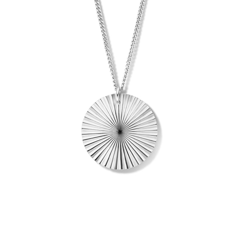 vDam Ketting Rondje Gediamanteerd 40 + 4 Cm Zilver Gerhodineerd 1335547