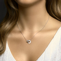 vDam Ketting Rondje Poli/mat 42cm - 45 Cm Zilver Gerhodineerd 1332829  42cm