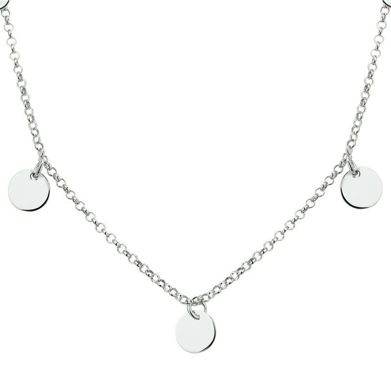vDam Ketting Rondjes 40 - 42 - 44 Cm Zilver Gerhodineerd 1327737