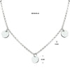 vDam Ketting Rondjes 40cm - 42 - 44 Cm Zilver Gerhodineerd 1327737  40cm