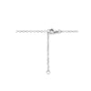 vDam Ketting Rondjes Gediamanteerd 41cm + 4 Cm Zilver Gerhodineerd 1334811  41cm