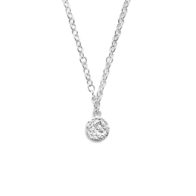 vDam Ketting Rondjes Gediamanteerd 41 + 4 Cm Zilver Gerhodineerd 1334811