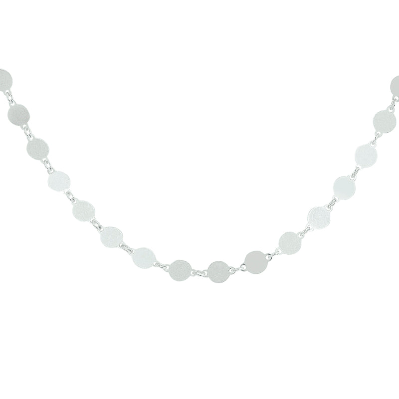 vDam Ketting Rondjes Zilver Gerhodineerd 1328623