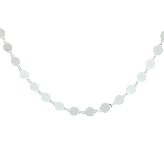 vDam Ketting Rondjes Zilver Gerhodineerd 1328623