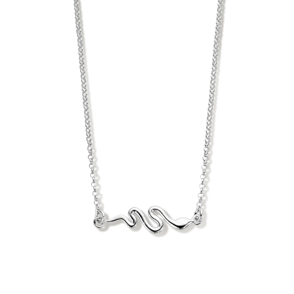 vDam Ketting Slang 41 + 4 Cm Zilver Gerhodineerd 1336159
