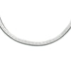 vDam Ketting Slang Plat 3,5 Mm 40 + 5 Cm Zilver Gerhodineerd 1333851