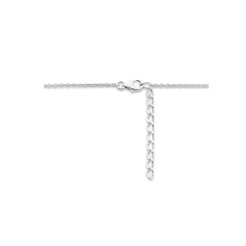 vDam Ketting Sleutel 41cm + 4 Cm Zilver Gerhodineerd 1334090  41cm
