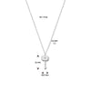 vDam Ketting Sleutel 41cm + 4 Cm Zilver Gerhodineerd 1335186  41cm