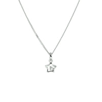vDam Ketting Ster Zirkonia 36 + 4 Cm Zilver Gerhodineerd 1329893
