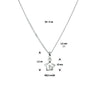 vDam Ketting Ster Zirkonia 36cm + 4 Cm Zilver Gerhodineerd 1329893  36cm