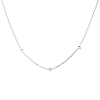 vDam Ketting Sterren 41 + 4 Cm Zilver Gerhodineerd 1329099