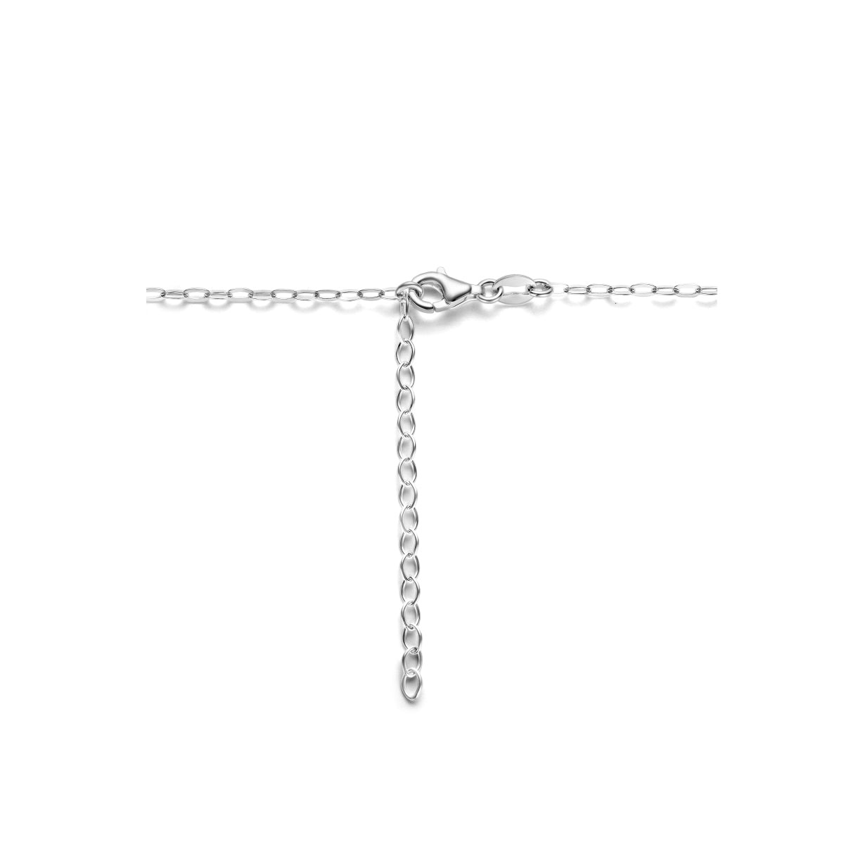 vDam Ketting Synth Parel 3,0 Mm Zilver Gerhodineerd 1335874  41cm