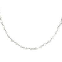 vDam Ketting Synthparels 40 + 5 Cm Zilver Gerhodineerd 1336023