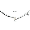 vDam Ketting Tussenstuk Parel 42cm + 3 Cm Zilver Gerhodineerd 1326621  42cm