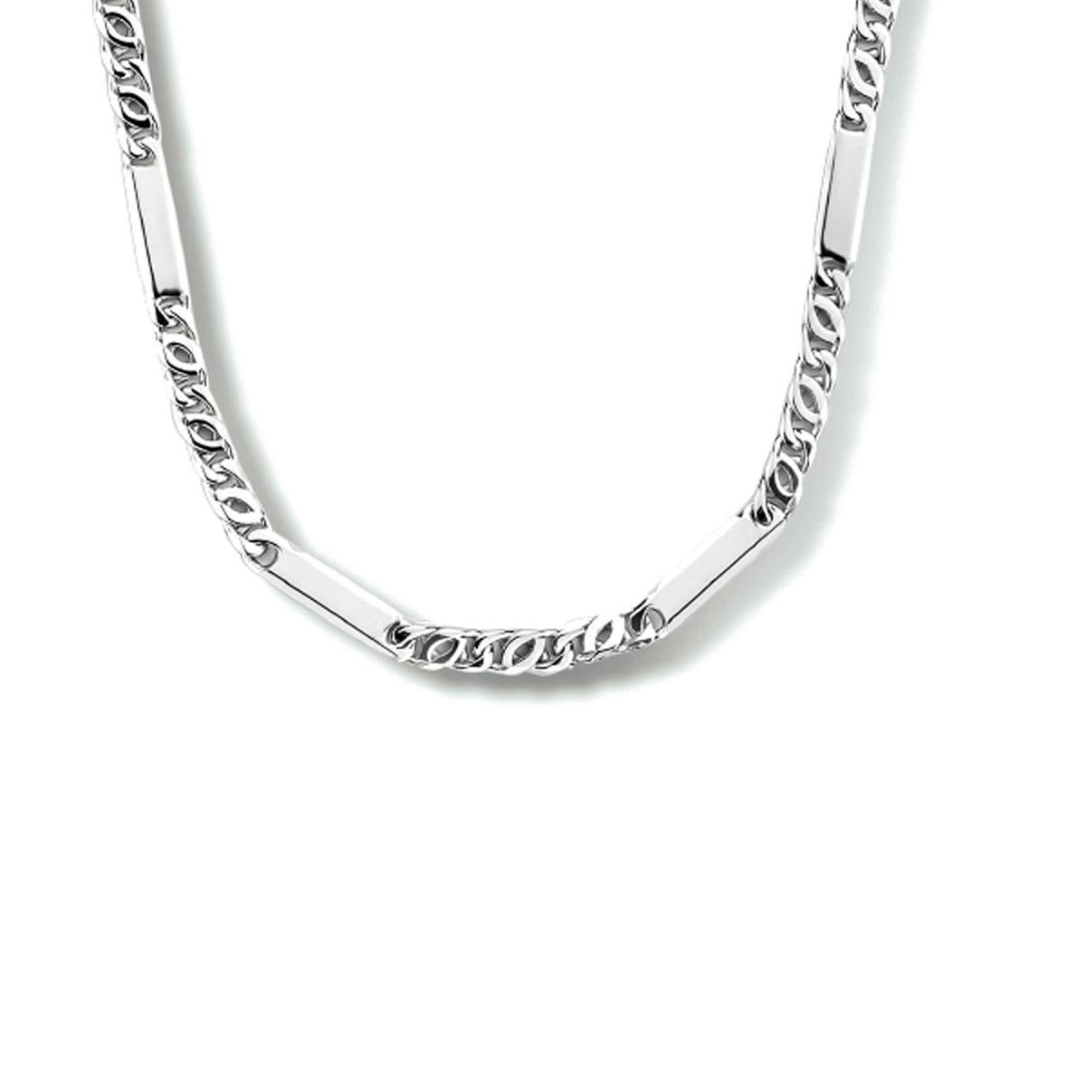 vDam Ketting Valkenoog Met Tussenstuk 2,3 Mm Zilver Gerhodineerd 1333539