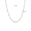 vDam Ketting Valkenoog Met Tussenstuk 2,4 Mm 40cm + 4 Cm Zilver Gerhodineerd 1334838  40cm