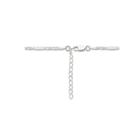 vDam Ketting Valkenoog Met Tussenstuk 2,4 Mm 40cm + 4 Cm Zilver Gerhodineerd 1334838  40cm