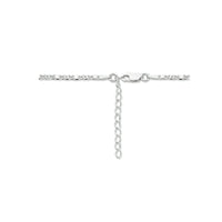 vDam Ketting Valkenoog Met Tussenstuk 2,4 Mm 40cm + 4 Cm Zilver Gerhodineerd 1334840cm  40cm
