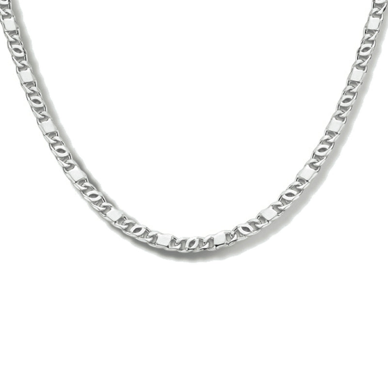 vDam Ketting Valkenoog Met Tussenstuk 2,4 Mm 40 + 4 Cm Zilver Gerhodineerd 1334840