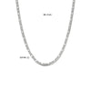 vDam Ketting Valkenoog Met Tussenstuk 2,4 Mm 40cm + 4 Cm Zilver Gerhodineerd 1334840cm  40cm