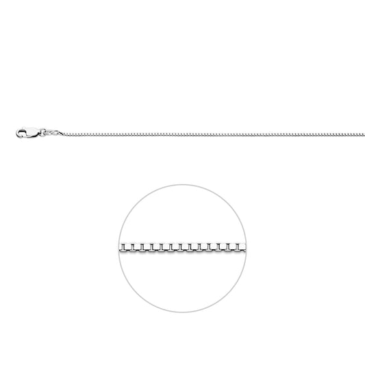 vDam Ketting Venetiaans 1,1 Mm Zilver Gerhodineerd 1340734