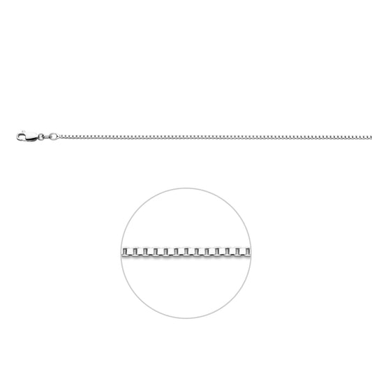 vDam Ketting Venetiaans 1,4 Mm Zilver Gerhodineerd 1333551