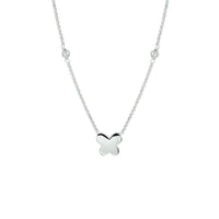 vDam Ketting Vlinder 1,2 Mm 36 + 3 Cm Zilver Gerhodineerd 1329647