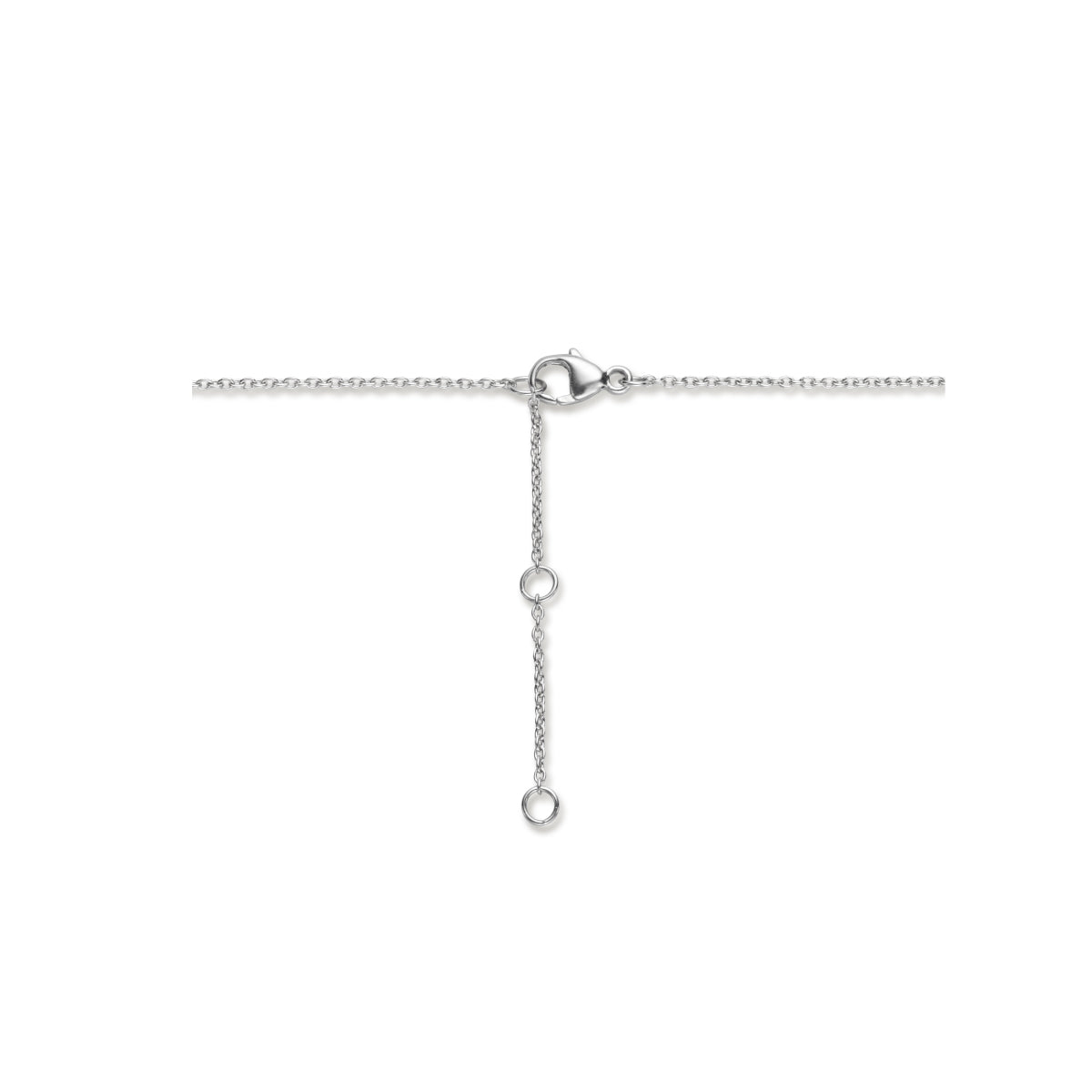 vDam Ketting Vlinder 42cm + 3 Cm Zilver Gerhodineerd 1336298  42cm