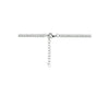 vDam Ketting Zirkonia 2,5 Mm 42cm + 3 Cm Zilver Gerhodineerd 1334313  42cm