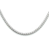 vDam Ketting Zirkonia 2,5 Mm 42 + 3 Cm Zilver Gerhodineerd 1334313