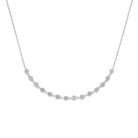 vDam Ketting Zirkonia 40 + 5 Cm Zilver Gerhodineerd 1339141