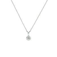 vDam Ketting Zirkonia 41 + 4 Cm Zilver Gerhodineerd 1329192