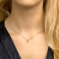 vDam Ketting Zirkonia 41cm + 4 Cm Zilver Gerhodineerd 1329482  41cm