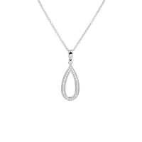vDam Ketting Zirkonia 42 + 3 Cm Zilver Gerhodineerd 1326673