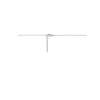 vDam Ketting Zirkonia 42cm + 3 Cm Zilver Gerhodineerd 1339795  42cm