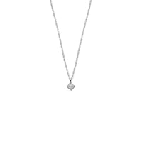 vDam Ketting Zirkonia 42 + 3 Cm Zilver Gerhodineerd 1341377