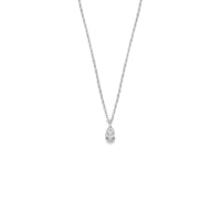 vDam Ketting Zirkonia 42 + 3 Cm Zilver Gerhodineerd 1341378