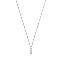 vDam Ketting Zirkonia 42 - 45 Cm Zilver Gerhodineerd 1339910