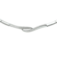 vDam Ketting Zirkonia 43 + 3 Cm Zilver Gerhodineerd 1328185