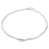 vDam Ketting Zirkonia 43cm + 3 Cm Zilver Gerhodineerd 1328185  43cm