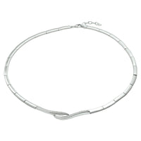 vDam Ketting Zirkonia 43cm + 3 Cm Zilver Gerhodineerd 1328185  43cm