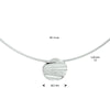 vDam Ketting Zirkonia 43cm + 3 Cm Zilver Gerhodineerd 1333008  43cm