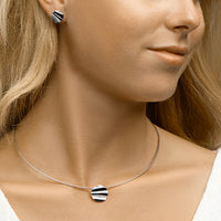 vDam Ketting Zirkonia 43cm + 3 Cm Zilver Gerhodineerd 1333008  43cm