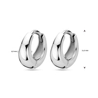 vDam Klapoorringen 11,5 Mm Zilver Gerhodineerd 1338946