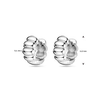 vDam Klapoorringen 11,5 Mm Zilver Gerhodineerd 1339311